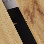 Extendable Telescopic Dining Table with Wine Rack and Drawers, MDF and Metal