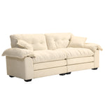 Two-Seater Sofa Deep 213cm Double Layer Cushions - Chenille