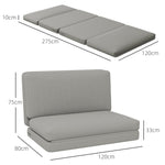 3-in-1 Folding Sofa Bed with Storage, Velvet, Light Gray