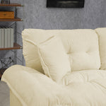 Two-Seater Sofa Deep 213cm Double Layer Cushions - Chenille
