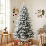 Snow-Covered Christmas Tree, 180cm 1920 Tips, White
