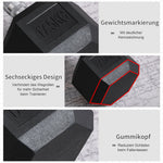 Hexagon Dumbbells 17.5kg Strength Training Black