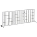 Dog Gate, Safety Stair Gate, Pinewood White