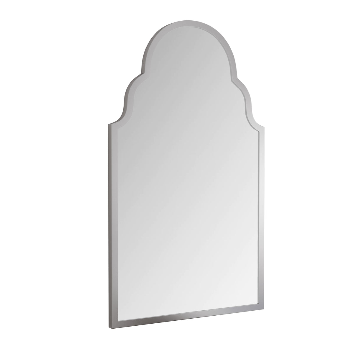 Rectangular Wall Mirror 61x101cm Silver Metal Frame