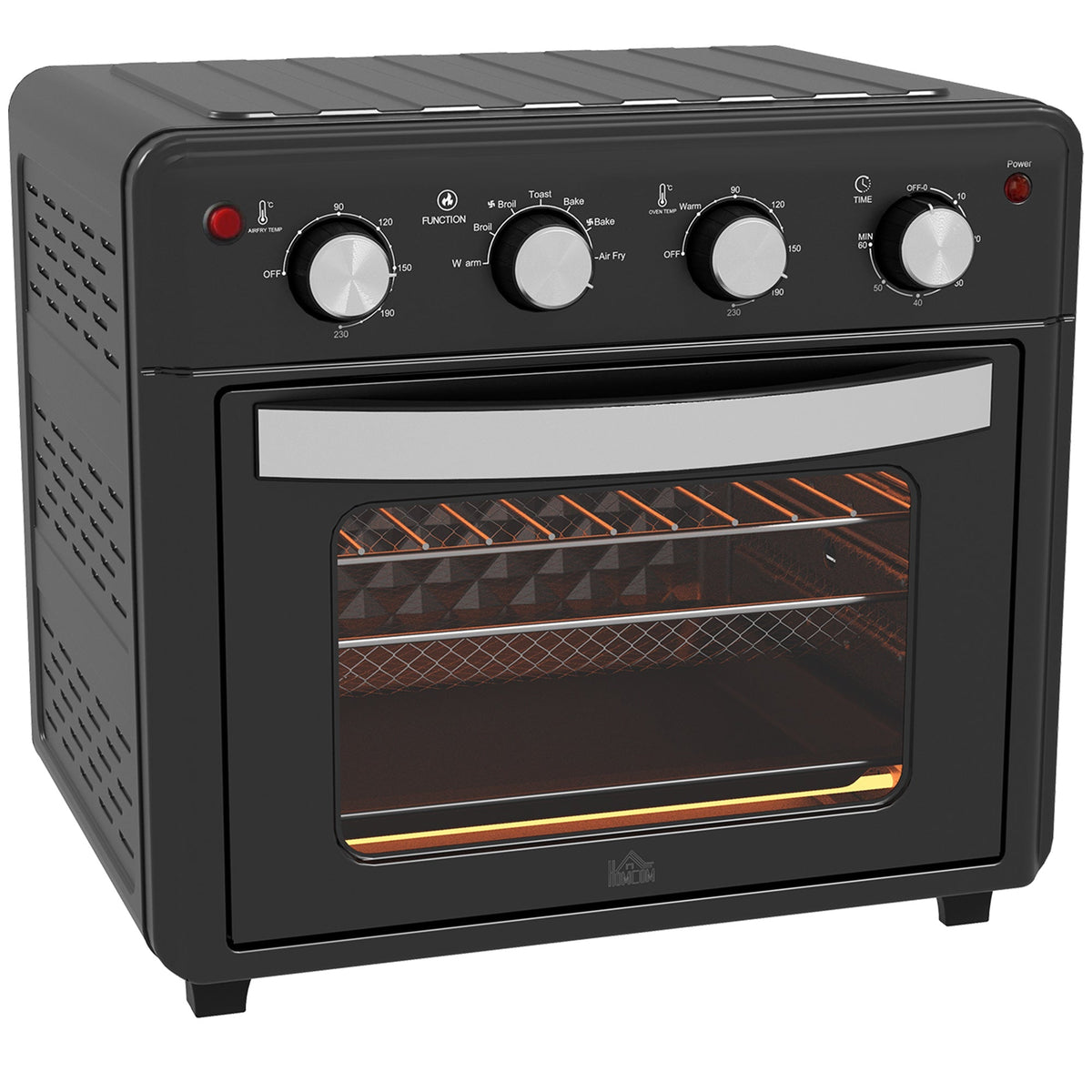 Mini Oven 30L Convection Hot Air Fryer 7 Modes, Baking/Grill Rack