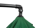 14.8 Ft Double Sided Outdoor Umbrella, Rectangular Large with Crank, Dark Green