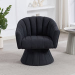 360° Swivel Chair with Ergonomic Cushions and Armrests, Dark Grey