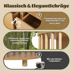 Sideboard 160cm Roman Design Bamboo Shelves 6 Drawers Oak