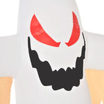 Halloween Inflatable Ghost, 2.4m, LEDs IP44 Self-Inflating, Polyester White + Red
