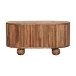 Soba Ball Lid-up Coffee Table, Solid Mango Wood