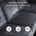 Sofa, 4-Seater with Footstool & Storage, Velvet