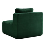 Cordelia Armless Sofa with Pillow Corduroy Green