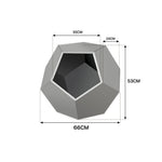 Modern Pet Furniture Cat Carrier Sofa Side Table Planter Multifunctional, MDF Black Brown
