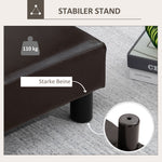 Footstool/Ottoman, Rectangular Footrest, Faux Leather