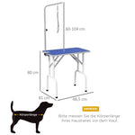 Pet Grooming Table, Hairdressing Brushing Washing, Metal Blue