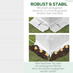 Replacement Cover 600x300x200cm, Front Door, 12 Windows, Tear-Resistant Film, White