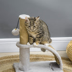 Cat Scratching Post, Jute Cover, Hanging Ball, Grey