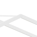 Children's House Bed 90x200cm Roof Design - Solid Pine, White