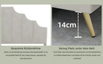 Soft Bed, Minimalist Headboard, 140*200CM, Beige