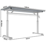 Adjustable Study Desk, Height-Adjustable Multi-Purpose Home/Office, Compact Design