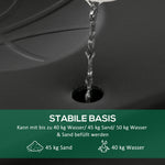 Basketball Hoop, Height Adjustable, Rolling Function, Stable Stand, Black