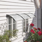 Canopy for Front Door, Pent Arch with UV Protection and Rain Protection, Polycarbonate