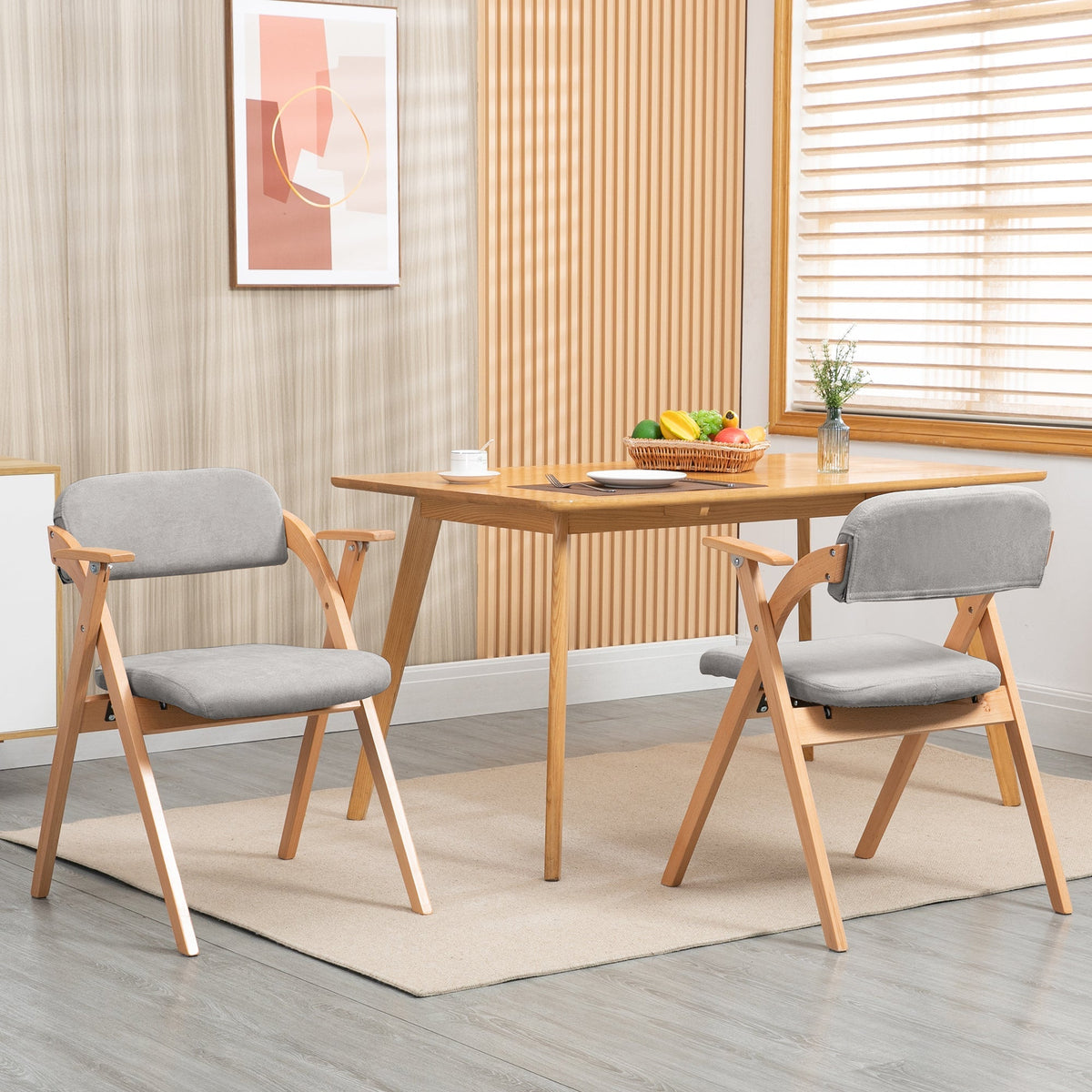 Bar Stools Set of 3, Counter Height Swivel Rattan Cane Back Upholstered Seat, Walnut Black