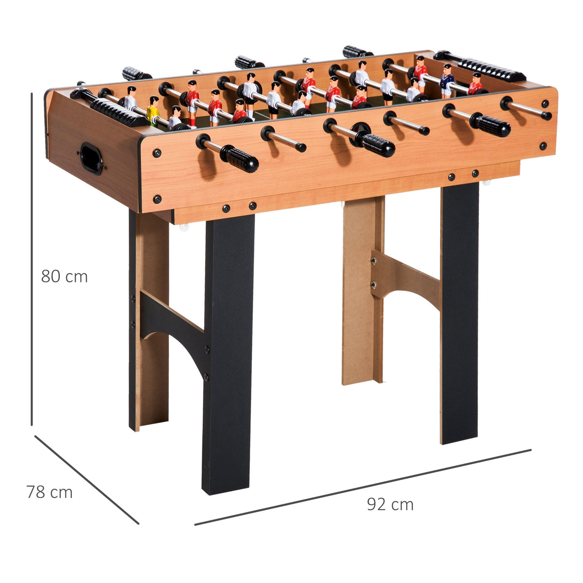Multi-Game Table, 4-in-1 Football Hockey Table Tennis Billiards, MDF