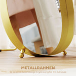 Full Length Mirror, 160 x 50 cm, Metal Framed, Gold