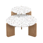 Modern Modular Coffee Table Set of 2 for Living Room, Sofa Side, Balcony