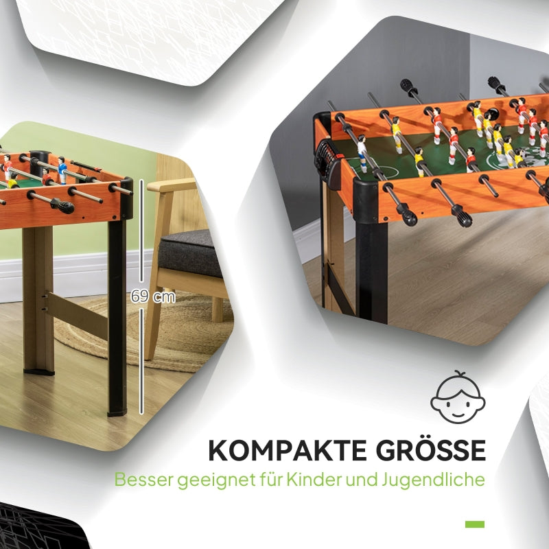 Table Football Set, 2 Balls, Non-Slip Handles, Scoreboard, Colorful MDF/Metal