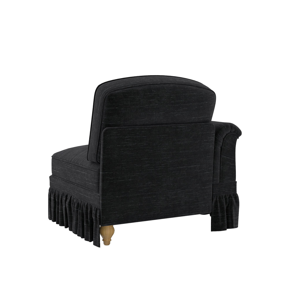 Windsor Sofa LSF Chenille with 1 Cushion, Black