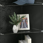 DIY Wardrobe Shelving System, 16 Compartments, 2 Rods, Black