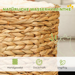 Cat Scratching Barrel, 50cm 2 Caves Cushion, Water Hyacinth Light Brown