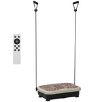 Vibration Plate Fitness Trainer with LED Display, USB Speaker, Training Bands, Remote Control