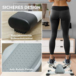 Mini Stepper with LCD Display, Non-Slip Pedals, 100 kg, Gray