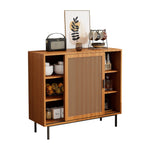 Sideboard kitchen cabinet, chest of drawers with 2 sliding doors and adjustable shelf