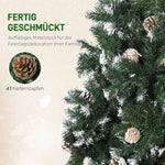 Artificial Christmas Tree, Snowy Tips, Fireproof, 150 cm
