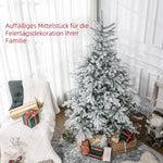 Christmas Tree 180 cm, Artificial Snow, Flame-Retardant, Metal Base