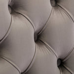 A&A Furniture Nikki Collection Tufted Velvet Dining Chair Set of 2 Golden Legs - Grey/Gold