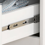 Chest of Drawers/Side Cabinet, 4 Drawers Living Room/Bedroom, High-Gloss White