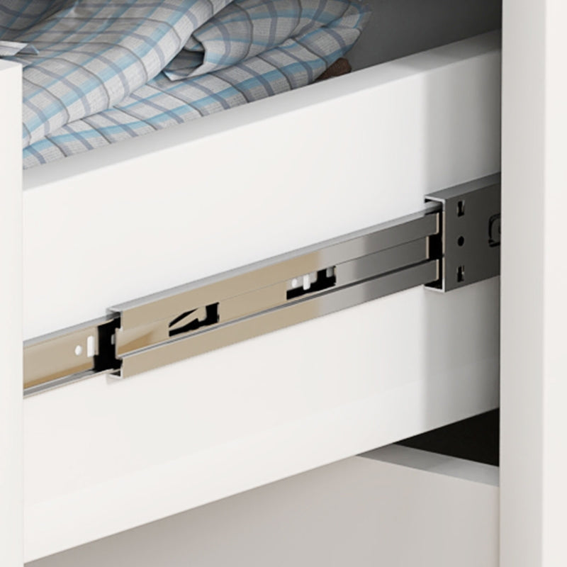Chest of Drawers/Side Cabinet, 4 Drawers Living Room/Bedroom, High-Gloss White