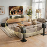 5.1 Wireless Home Cinema System Dolby Atmos Monaco Set - Black