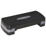 Step Board Aerobic, 2-Level Adjustable, Black Grey