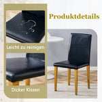 Minimalist Dining Chairs Set of 4, European Lightweight Luxury Style, Black and Gold