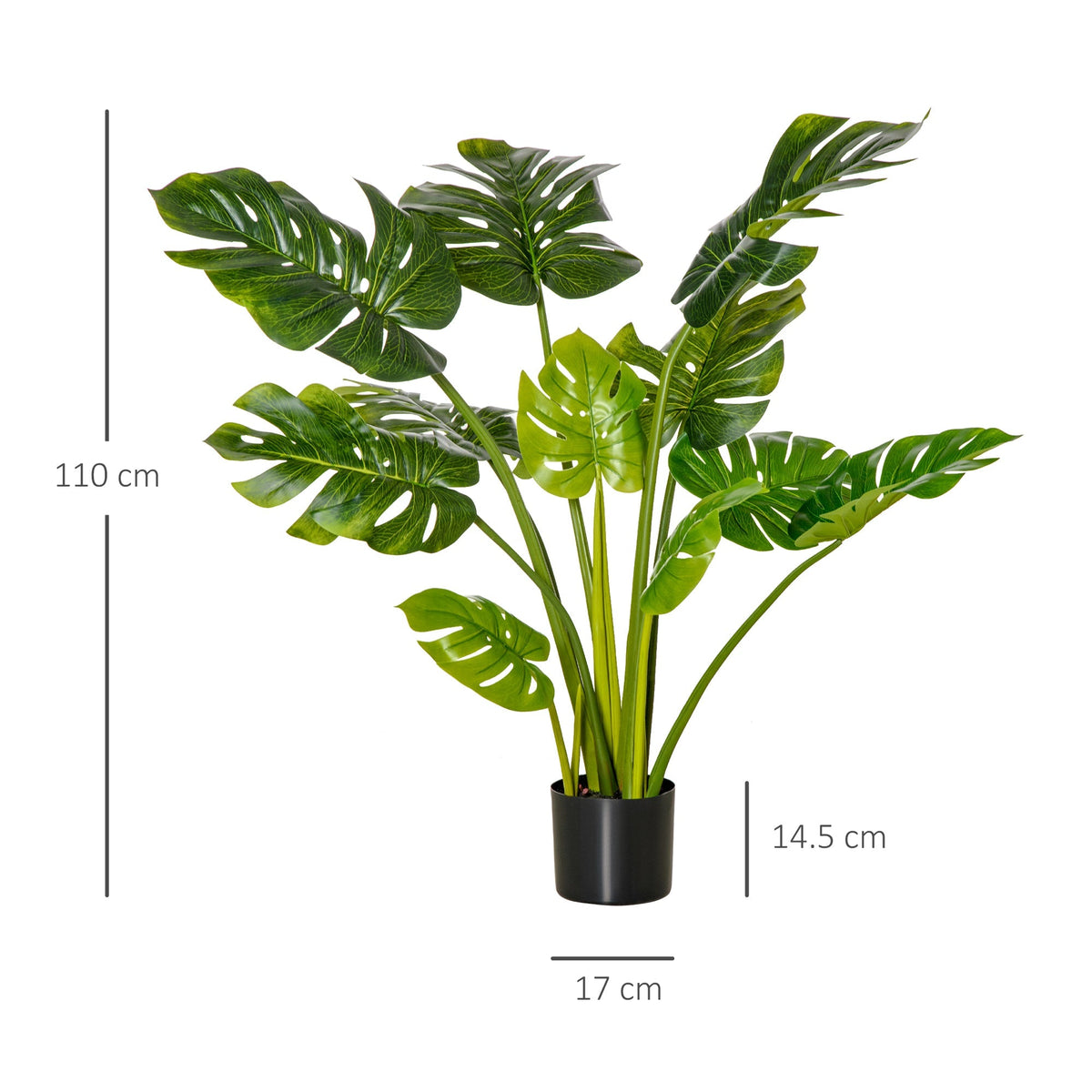 Artificial Plant, Decorative Houseplant 110 cm, Plastic