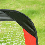 Football Goals, Foldable Mini, Net, Polyester, Black