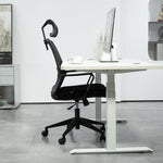Ergonomic Office Chair Armrests Adjustable Headrest Mesh Swivel Rocking Black