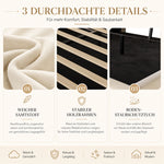 Upholstered Storage Bed 160x200cm with LED & USB, Beige Velvet