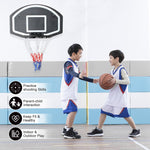 Basketball Hoop, Wall-Mounted 28.5" x 18" Shatterproof, Steel Frame